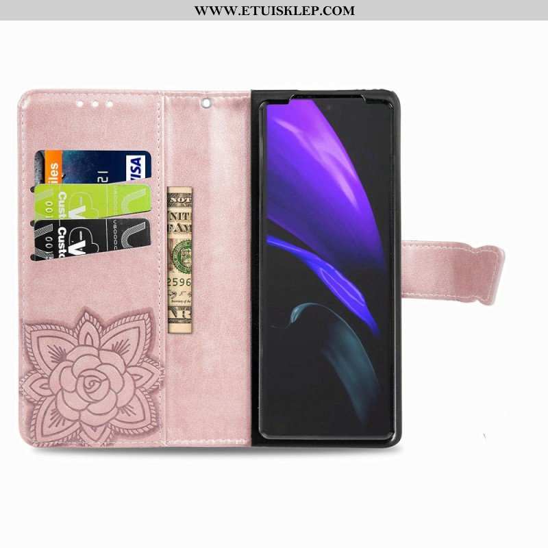 Etui Folio do Samsung Galaxy Z Fold 4 Gigantyczny Motyl